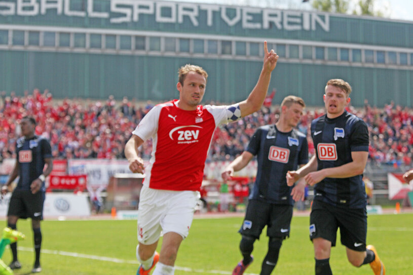 FSV Zwickau schlägt Hertha-Bubis - Traf in der 47. Minute: Toni Wachsmuth.