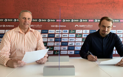 FSV Zwickau verlängert mit Sportdirektor Toni Wachsmuth - Geschäftsführer Toralf Wagner (links) und Sportdirektor Toni Wachsmuth (rechts) wollen den FSV Zwickau gemeinsam weiterentwickeln. 