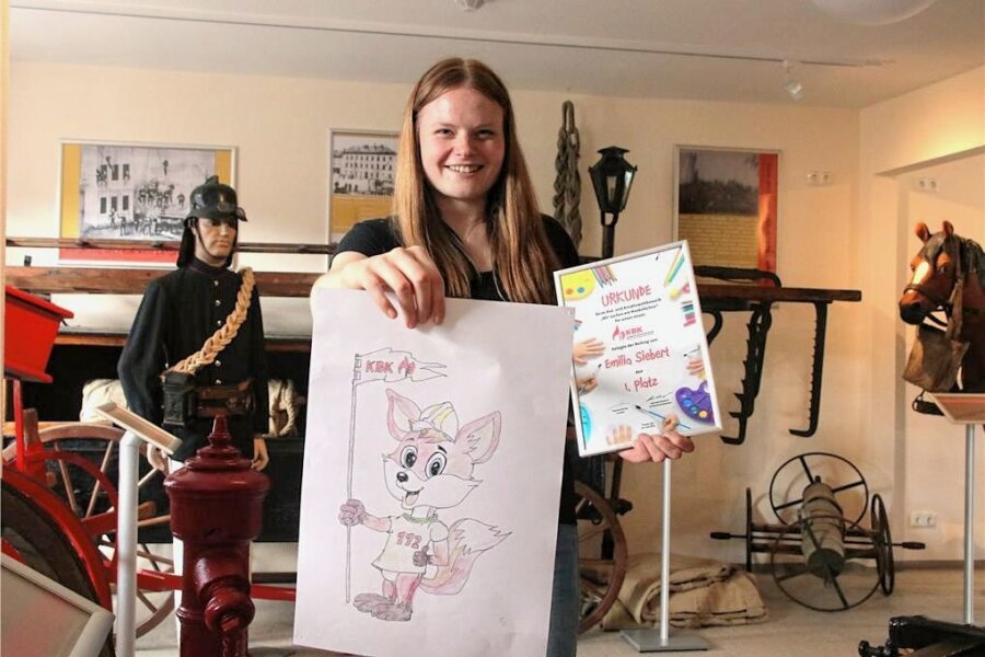 Fuchs gewinnt Maskottchen-Wettbewerb in Lengenfeld - Emilia Siebert hat den Maskottchen-Wettbewerb gewonnen.