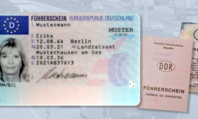 Führerscheine: Umtausch im Landkreis Zwickau läuft nur zögerlich - Der Pflichtumtausch der alten Führerscheine in das neue EU-Dokument verläuft im Landkreis derzeit nur schleppend. 