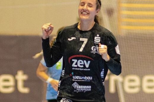 Für die Handball Familiensport ist - Die tolle Zuschauerkulisse bei den Heimspielen in Zwickau hat es Nora Jakobsson van Stam angetan.