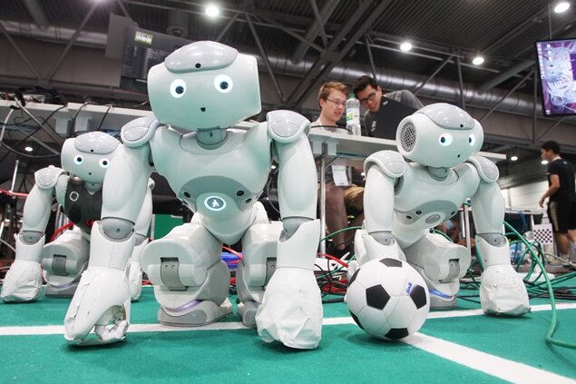 Fußball-Weltmeisterschaft der Roboter seit Donnerstag in Leipzig - 