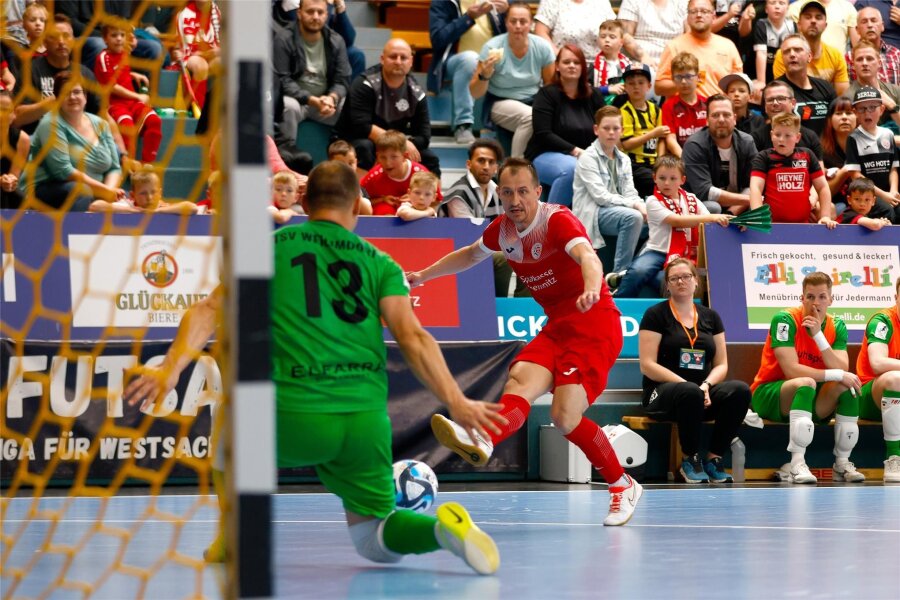 Futsal-Bundesliga: So plant Hohenstein-Ernstthal nach der dritten Vizemeisterschaft für die kommende Spielzeit - Dmytro Sorokin, der im Sommer 2023 nach Hohenstein-Ernstthal kam, erzielte insgesamt 23 Saisontore für die 05er.