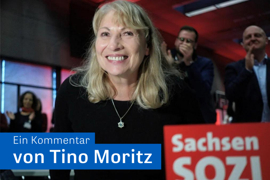 G wie Gegenentwurf: Warum die Spitzenkandidatur von Petra Köpping zur Landtagswahl 2024 für die SPD in Sachsen Chance und Risiko zugleich ist - Petra Köpping nach ihrer Wahl zur SPD-Spitzenkandidatin.