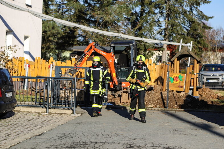 Gasleitung in Bad Schlema beschädigt - Kita evakuiert - 