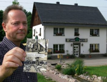 Gastwirt brauchte vor 110 Jahren Nebenjob - 
              <p class="artikelinhalt">Anhand einer Postkarte aus den 60er Jahren zeigt Bernd Winkler, wie sich der "Lindengarten" in der zurückliegenden Zeit verändert hat.</p>
            