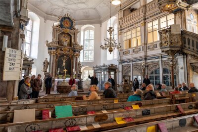 Gebete für Frieden: Gedanken von Christen aus Wechselburg gehen in Kriegsgebiete - In der St.-Ottokirche beginnt am Montag die Friedensdekade. Das Foto entstand im April 2023.