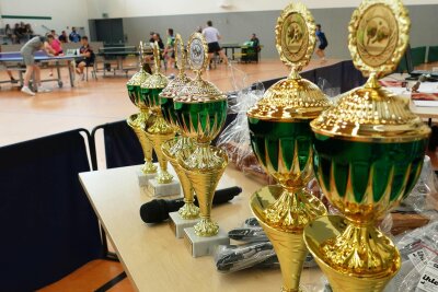 Gedenkturnier lockt Tischtennis-Elite nach Zschopau - Auf die besten Zweier-Teams warten in Zschopau große Pokale.