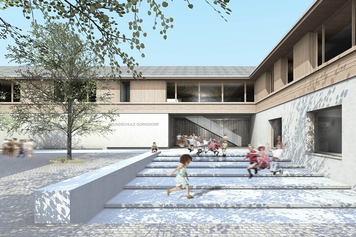 Gemeinde Gornsdorf plant eine neue Grundschule - 