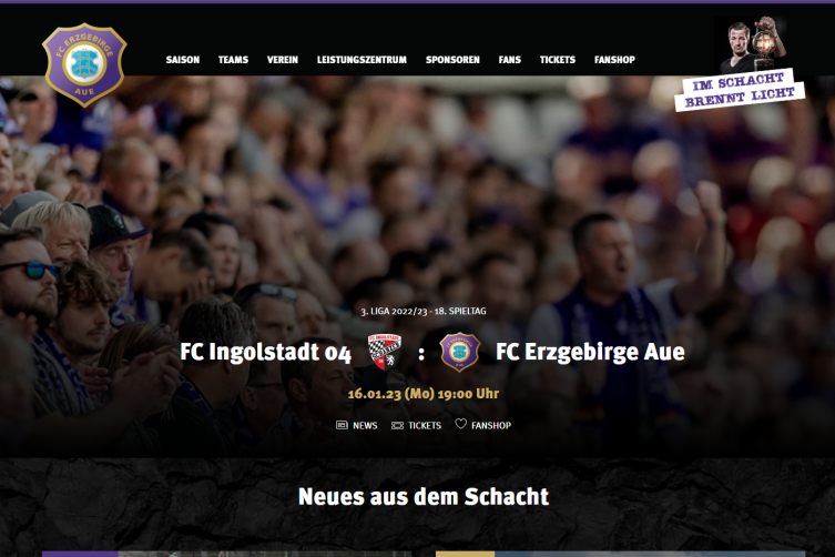 Generalüberholt: FC Erzgebirge Aue präsentiert sich neu - 