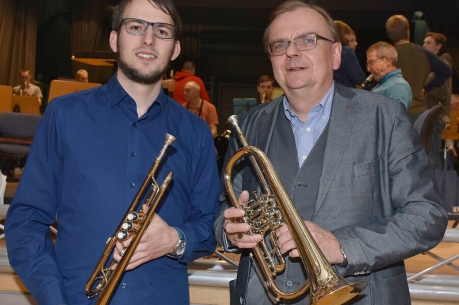 Generationswechsel beim Vorstand des Stadtorchesters - Seit 1991 war Steffen Paulus Vorstandsvorsitzender des Stadtorchesters Markneukirchen. Jetzt hat er den Staffelstab an Florian Stark übergeben. 