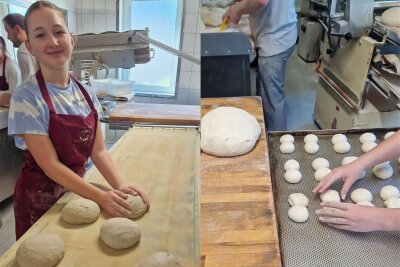 „Genialsozial“: Schüler backen in Altmittweida für die Tafel - Amy-Lee Kretzschmar aus Frankenberg lernte das Bäckerhandwerk in Altmittweida kennen.