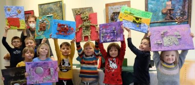 Gersdorfer Künstler inspiriert Kinder zu Werken aus Schrott - 