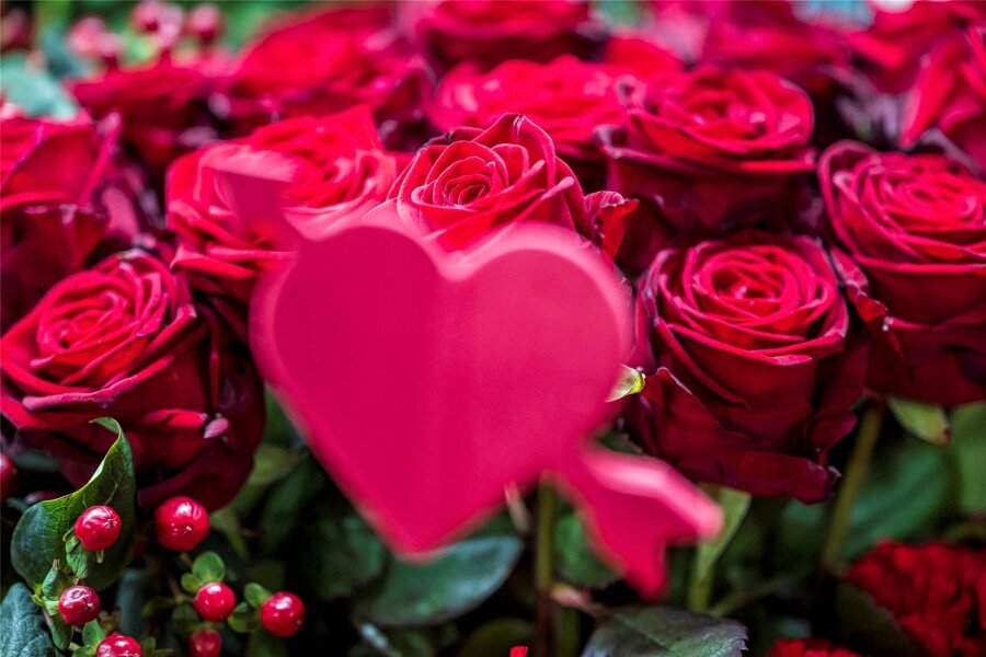 Geschenke zum Valentinstag: Sachsens Frauen knausern mehr als die Männer - Blumen zählen zu den beliebtesten Valentinstagsgeschenken.