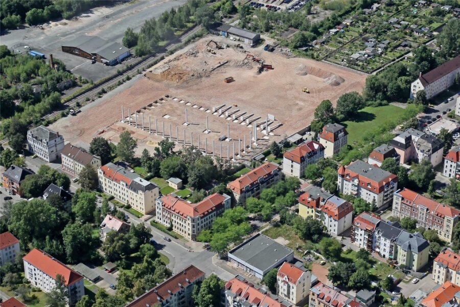 Gewerbegebiet Dorotheenstraße in Zwickau: Neuer Anlauf für brachliegende Fläche - Noch ist das Areal in Pölbitz eine Brachfläche. Mit dem neuen Bebauungsplan soll sich das ändern.