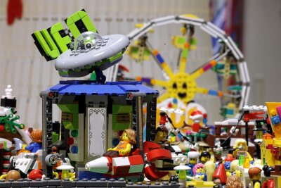 Glauchau: Bisher mehr als 2500 Besucher in Lego-Weihnachtsausstellung - Eine Szene aus einer früheren Lego-Ausstellung von Maik Schenker.