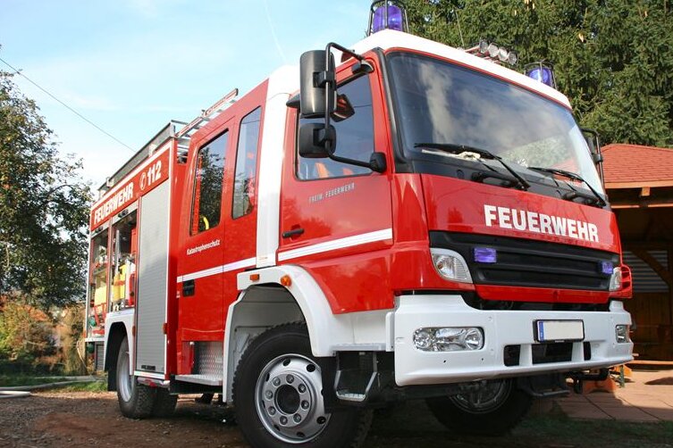 Glauchau: Feuer an der Schlachthofstraße - 
