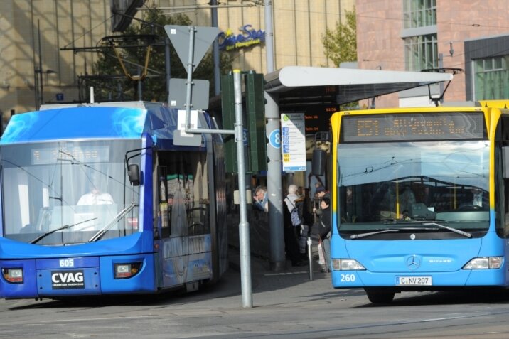 Gleisbau in Chemnitz: Busse ersetzen Straßenbahnen der Linie 2 - 