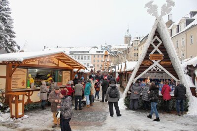 Großer Weihnachtsmarkt im Erzgebirge abgesagt - Auch in diesem Jahr gibt es leider keinen Annaberger Weihnachtsmarkt. Foto: Ilka Ruck/Archiv