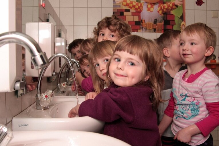 Sanitärbereich des Kindergartens