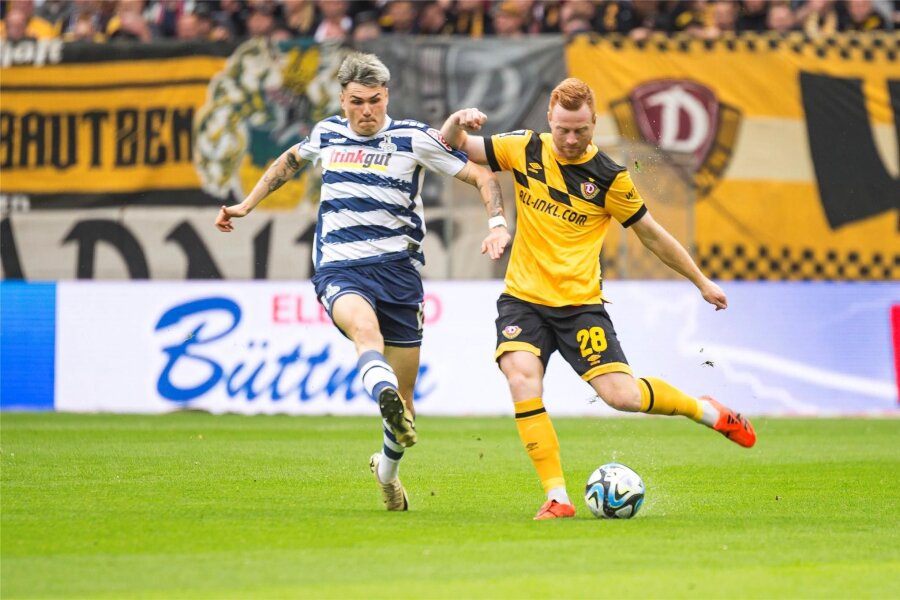 Großer Umbruch bei Dynamo, elf Spieler verlassen Dresden - Vizekapitän Paul Will (re.) absolvierte gegen Duisburg sein letztes Punktspiel für Dynamo.