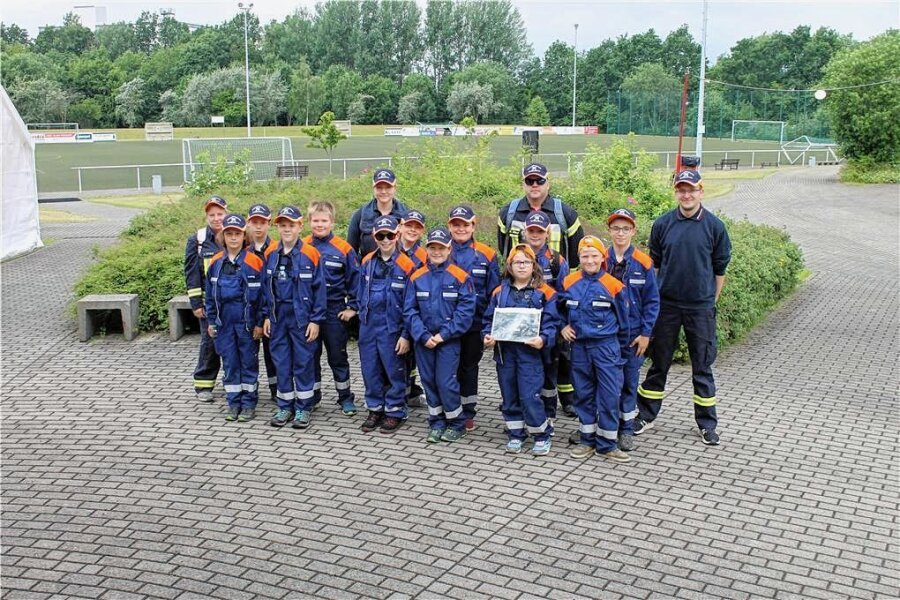 Großschirma: 64 Kinder aus 6 Jugendfeuerwehren bei Zeltlager - Mädchen und Jungen aus sechs Jugendfeuerwehren nahmen am Zeltlager der Stadt Großschirma teil.