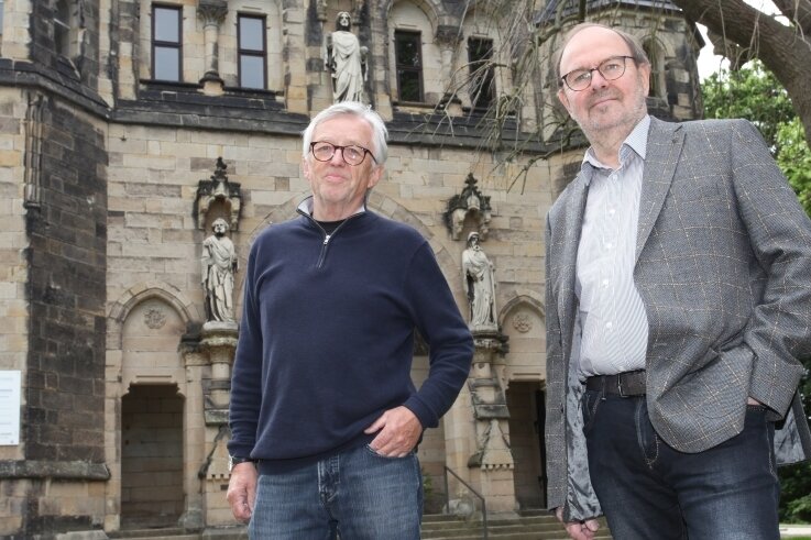 Gabriel Püschmann (rechts) und Ulrich Thaut gehörten am 16. Juni 1993 mit 17 weiteren zu den Gründungsmitgliedern des Fördervereins. 