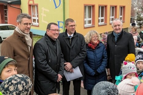 Grundschulanbau in Mildenau: Minister sichert 500.000 Euro Förderung zu - 