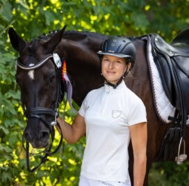 Gut in Tritt gekommen - Die Oberlungwitzerin Juliane Günther wagt sich mit ihrem Pferd LillyFee in die nächsthöhere Klasse. 