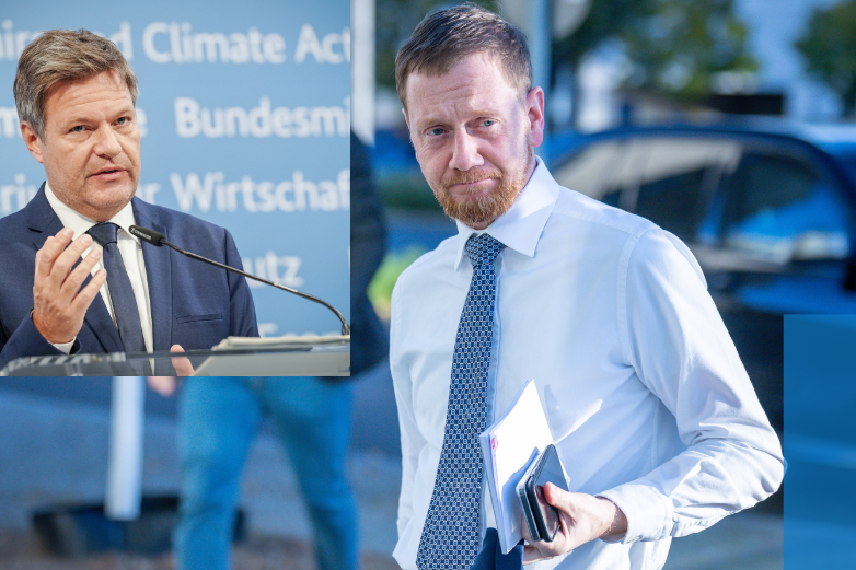Habecks Arbeit sei "fantastisch" - Kretschmer lobt Wirtschaftsminister - Bei der Tagung des sächsischen Kabinetts in Berlin lobte Michael Kretschmer (CDU) die Arbeit des Bundeswirtschaftsministers. 