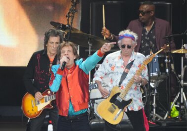 Als Ron Wood, Mick Jagger und Keith Richards (von links) 2022 während der Jubiläumstour "Sixty" auf der Berliner Waldbühne auftraten, standen 232 Lebensjahre auf der Bühne. Vielleicht war es nicht das letzte Mal.