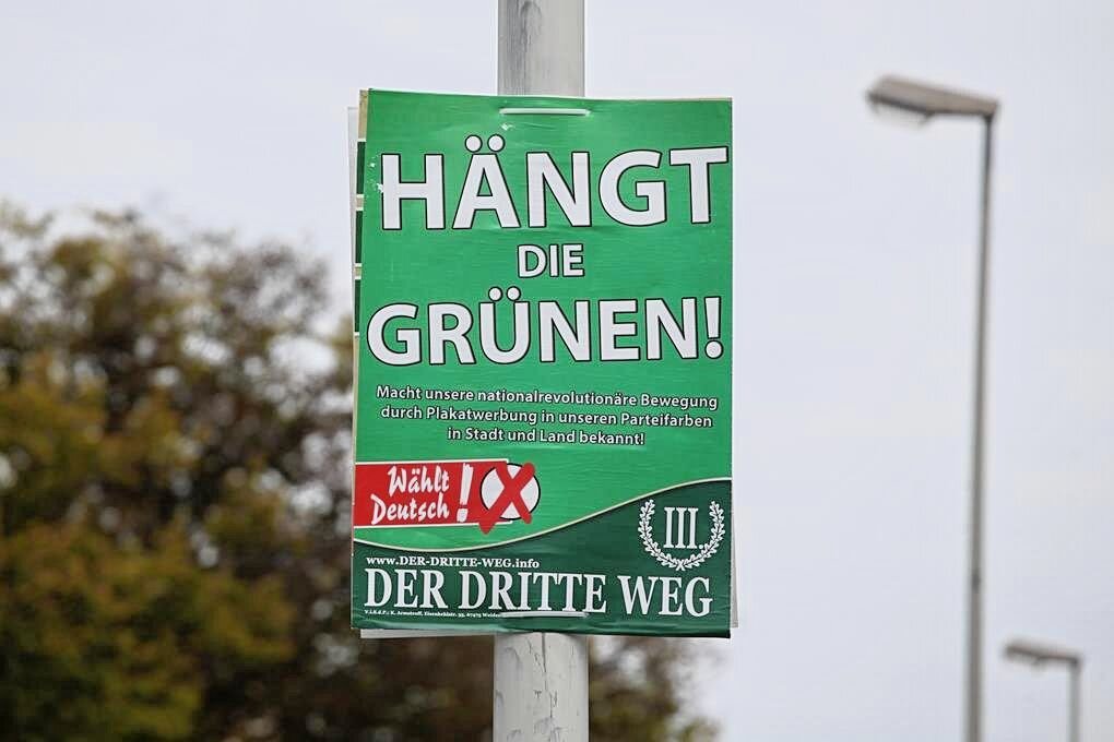 "Hängt die Grünen"Plakate vor Gericht Ist das noch zweideutig?