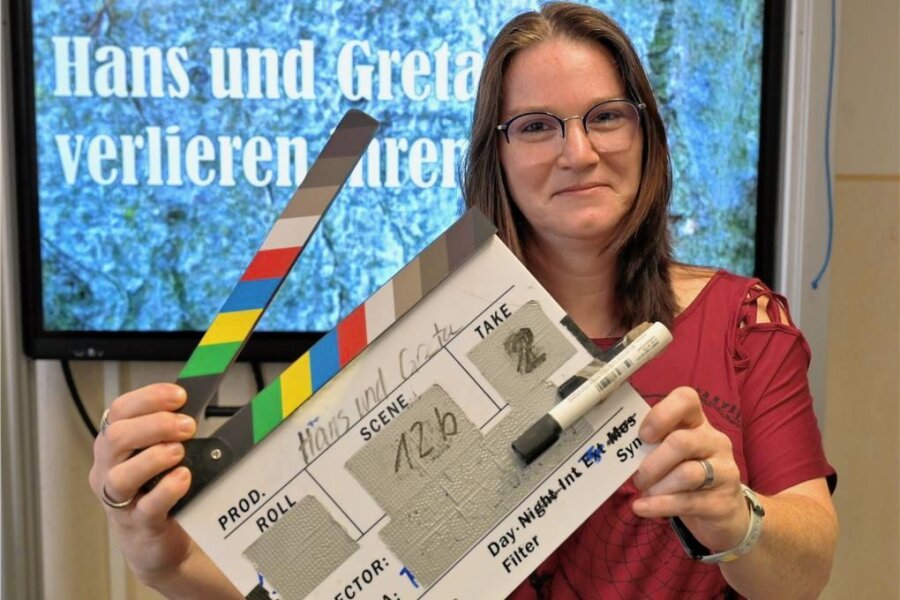 Hänsel und Gretel auf Trip: Zwickauer Schüler drehen Anti-Drogen-Film - "Hans und Greta verlieren ihren Halt": Schülerin Nadine Helling (41) war an der Film-Produktion beteiligt. 