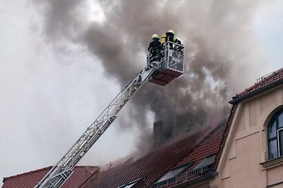 Hainichen: Dachstuhlbrand - Haus nicht mehr bewohnbar - 
