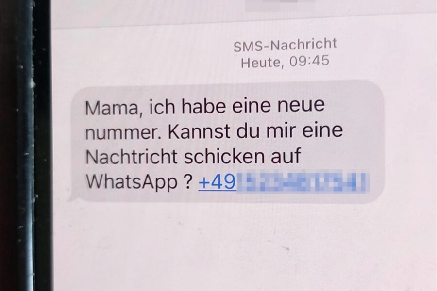 „Hallo-Mama“-SMS-Betrug: Westsachse dreht den Spieß um - Diese Nachricht erreichte den 59-Jährigen Neukirchener.