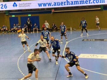 Handball-Drittligist EHV Aue beschert sich im Adventsspiel gegen Bernburg mit einem 36:30-Heimerfolg - 1134 Zuschauer fiebern mit - 