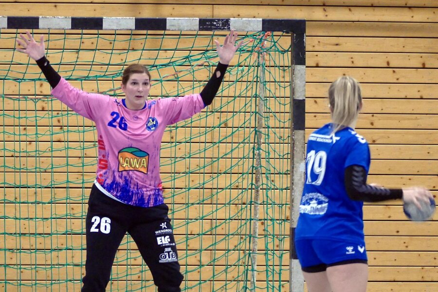 Handball-Sachsenliga: Rückkehrerin verstärkt Marienberger Aufwärtstrend - Erstmals seit acht Jahren hütete Tereza Fritzsche am Samstag gegen Neudorf/Döbeln wieder das Marienberger Tor.