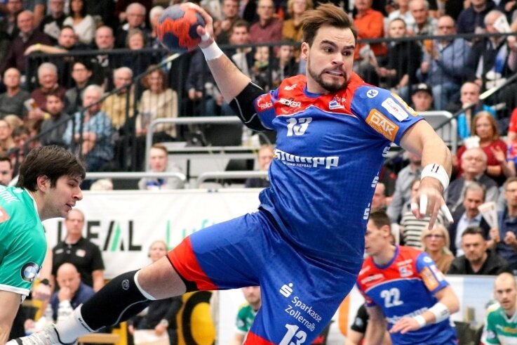 Handballprofi aus Plauen will es nochmals wissen - Benjamin Meschke im Trikot des HBW Balingen-Weilstätten. Sein Vertrag mit dem Bundesligisten lief im Winter aus. 