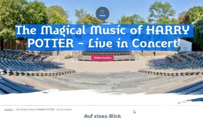 Harry-Potter-Event: Vogtländer fühlt sich getäuscht - Auch der Tourismusverein der Region Zwickau, der das Konzert bewarb, hatte keine anderen Informationen zum Konzert am Dienstag in Zwickau. So wurde es beworben. 
