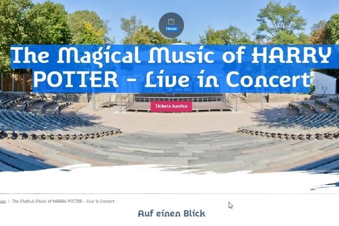 Harry-Potter-Event: Vogtländer fühlt sich getäuscht - Auch der Tourismusverein der Region Zwickau, der das Konzert bewarb, hatte keine anderen Informationen zum Konzert am Dienstag in Zwickau. So wurde es beworben. 