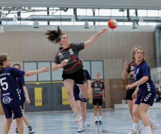Harter Kampf um Handball-Nachwuchs - Zu den mehr als 100 Spielerinnen und Spielern im Handball-Nachwuchs des HC Glauchau/Meerane gehört Nele Pöschmann (Nr. 9). 
