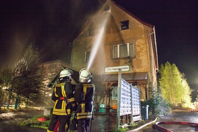Hausbrand in Johanngeorgenstadt - 