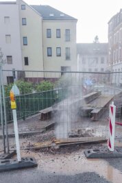Havarie: Innenstadt von Stollberg abgeriegelt - 