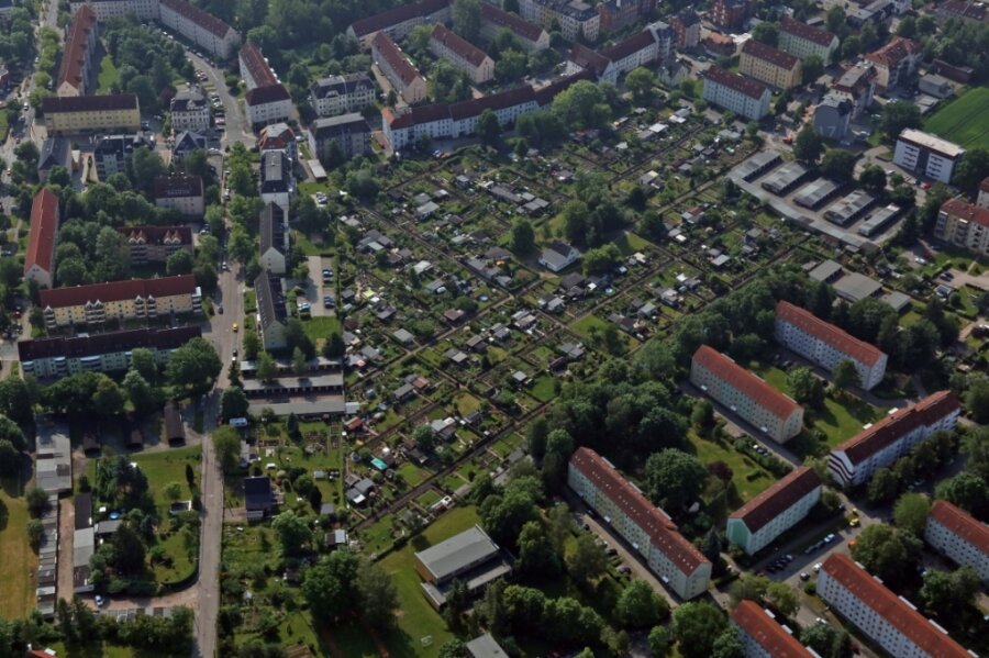 Heimliche Hauptstadt der Kleingärtner? - Kleingartenanlagen wie hier in Marienthal prägen das Bild der Stadt Zwickau mit. Auf 100 Einwohner kommen mehr als zehn solche Parzellen. Das ist rekordverdächtig. 