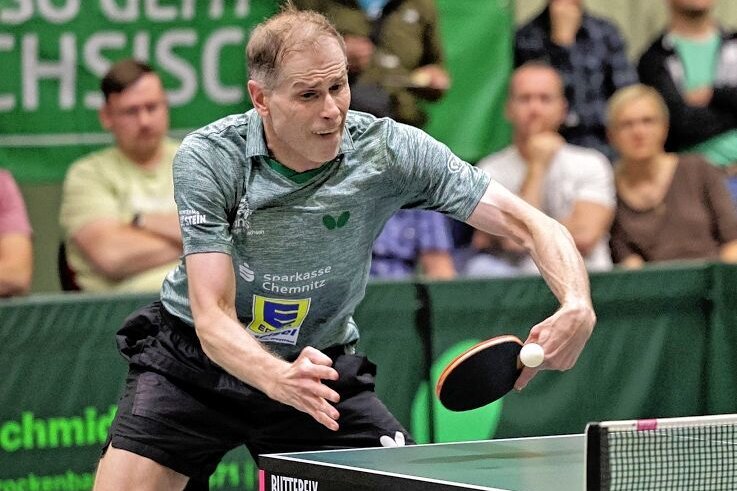 Heißes Duell in der "Grünen Hölle" - Miroslav Horejsi gehört bei den Tischtennisspielern aus Hohenstein-Ernstthal zu den Leistungsträgern. 