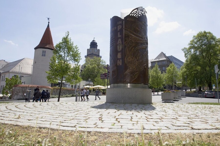 Herbst '89: Stadt Plauen macht nächsten Schritt zum Unesco-Welterbe - Das Plauener Wendedenkmal erinnert an die Friedliche Revolution 1989. 