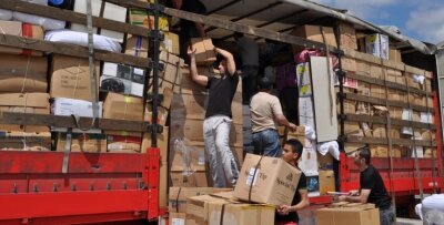 Hilfstransport nach Litauen startet am Mittwoch - Im Juni wurde in Hainichen der erste Hilfstransport in die Ukraine geschickt.