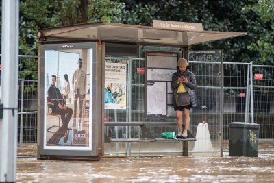 Hitze und Fluten: 2023 war Jahr der Extreme in Europa - Der Fluss Seveso war im Oktober 2023 in Mailand über die Ufer getreten und überschwemmte die Stadt.