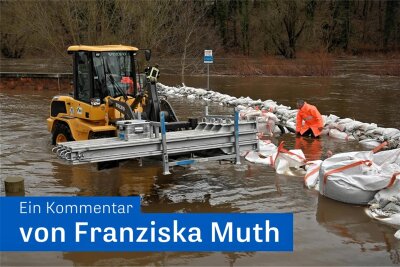 Hochwasser in Rochlitz: Ein Belastungstest - Schnell kam die Frage auf, warum nicht eher reagiert wurde.