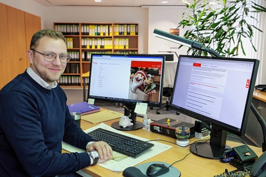 Höchste Schäden durch Onlinebetrug - Mirko Gölker kümmert sich als Leiter des Servicecenters bei der Firma Procurax in Hohenstein-Ernstthal um Betrugsmaschen.
